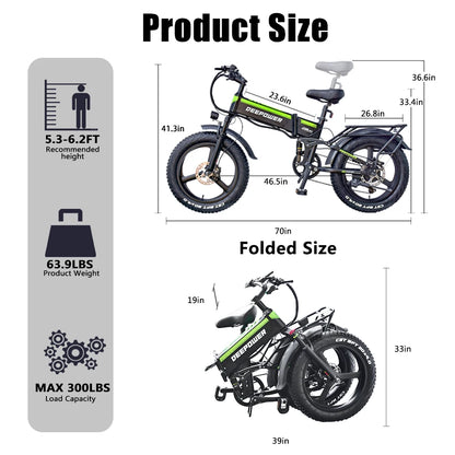 DEEPOWER 2000W Electric Bike Bicycle