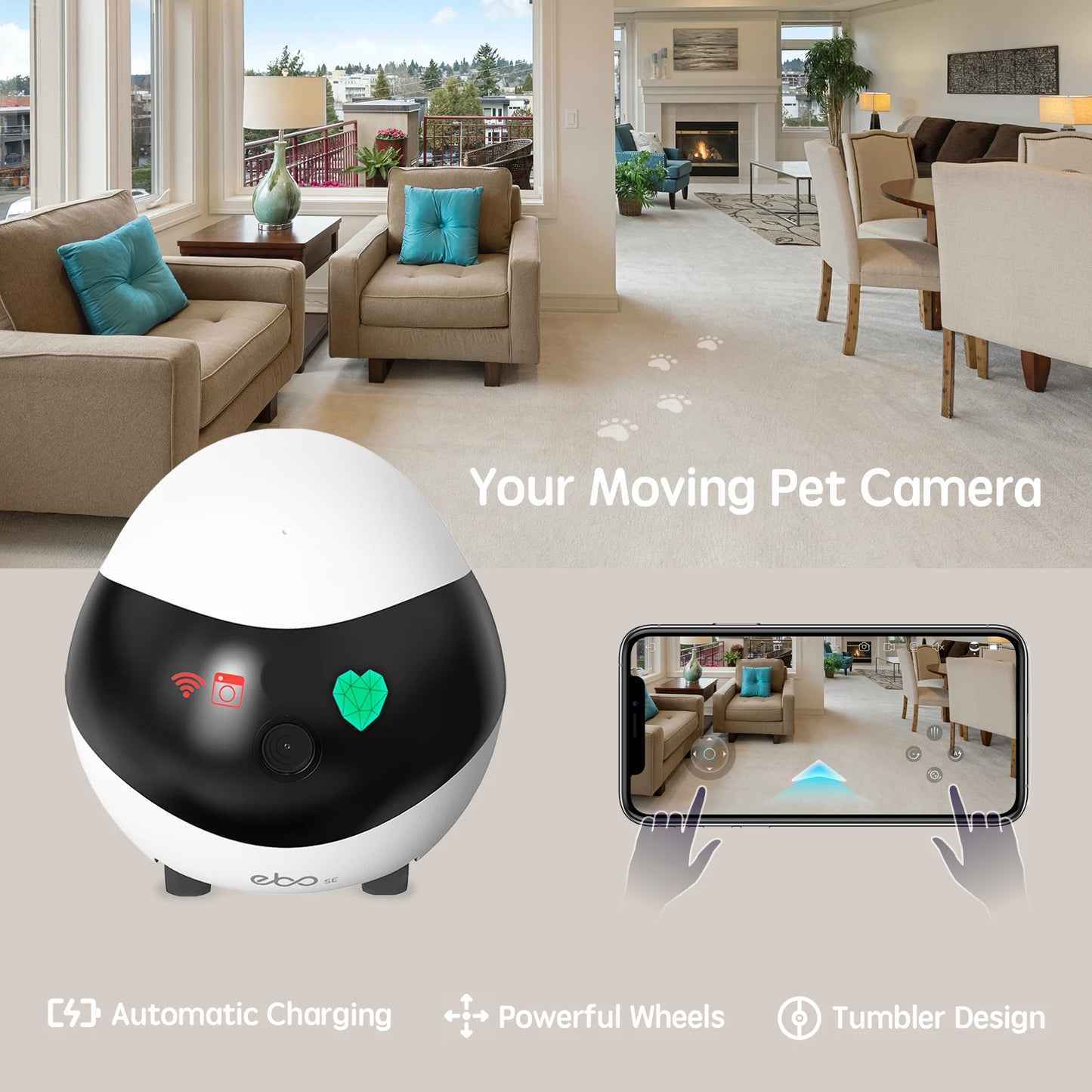 Drivable Robot Pet  and Home Security Camera